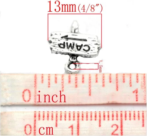Vista 2 de fingerpost Encanto Dangle Bead "Camp para serpiente cadena pulsera