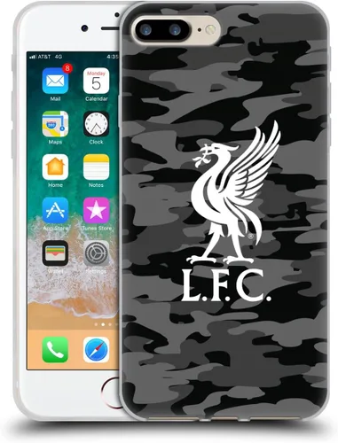 Vista 166 de Head Case Designs Funda de gel con licencia oficial del Liverpool Football Club Away Colourways Crest Camou [protección de grado militar] compatible