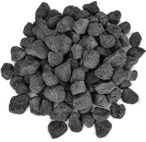 Vista 10 de Stanbroil Gránulos de roca de lava – Paisajismo decorativo para cuencos de fuego, hogueras, juegos de troncos de gas, chimeneas interiores