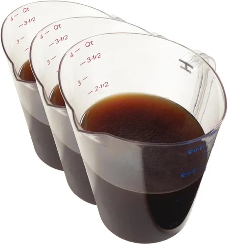 Vista 8 de Carlisle FoodService Products 4314107 Taza medidora de plástico comercial, 1 taza, transparente