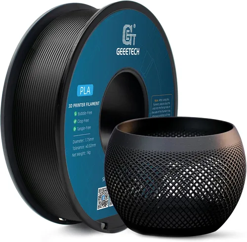 Vista 46 de Geeetech - Filamento PLA de 0.07 pulgadas, filamento de seda de bicolor, consumo dicromático de coextrusión brillante, 2.2 libras, 1 carrete