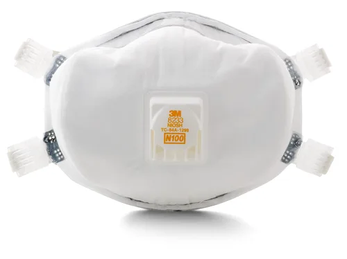 Vista 2 de Respirador para Partículas 3M™ 8233, 1, Blanco, 1