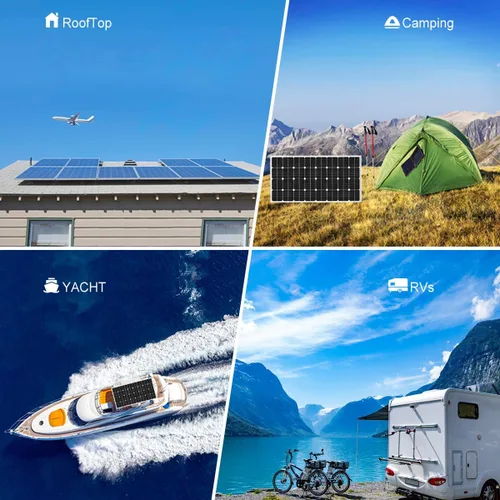 Vista 6 de Kit de panel solar de 2100 W para el hogar, 6 paneles solares monocristalinos de 350 W 24 V, controlador de carga MPPT de 100 A, montaje de soportes