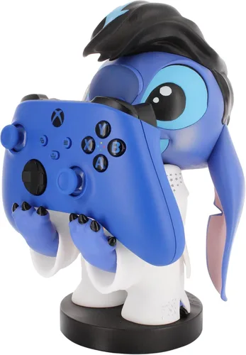 Vista 2 de Exquisite Gaming Elvis Stitch - Soporte para controlador y soporte para teléfono, figura con licencia de Disney