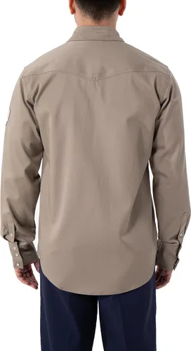 Vista 4 de GUARDEVER NFPA2112 - Camisa ignífuga para hombre, 100 % C, 9.1 onzas, NFPA2112