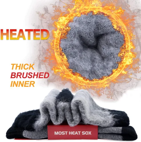 Vista 4 de Thermal Socks for Men - Winter Warm Socks Mens Womens for Cold Weather, ExtremeTemperatures