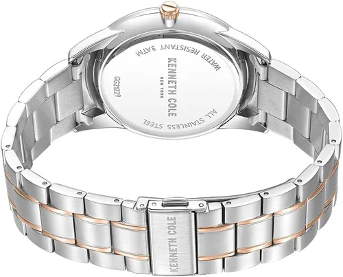 Vista 3 de Kenneth Cole - Reloj de lujo para hombre, de acero inoxidable, cuerda automática automática, resistente al agua, elegante diseño analógico