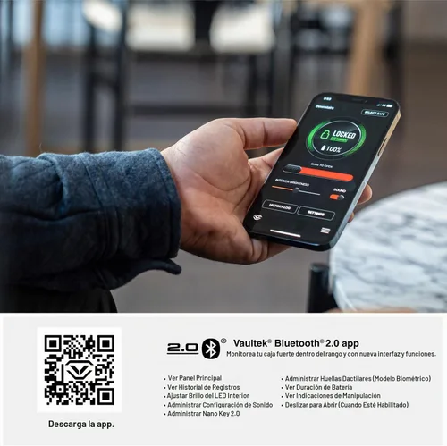 Vista 7 de VAULTEK Caja fuerte inteligente biométrica DS2i Smart Station™ con cargador de teléfono inalámbrico incorporado + cajón de apertura automática +