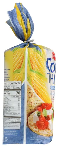 Vista 4 de Real Foods, Corn Thins Original Orgánico, 5.3 onzas