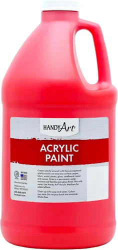Vista 84 de Handy Art Pintura acrílica, juego de 12 colores, botellas de 16 onzas, acrílico líquido para estudiantes semibrillante, consistencia de flujo