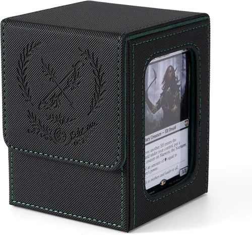 Vista 26 de Venssu MTG Caja de cubierta con pantalla Commander, funda para cartas de ángel para 120 tarjetas de una sola funda, caja de almacenamiento