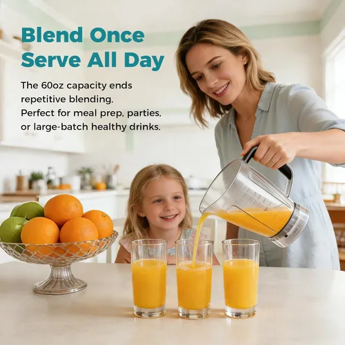 Vista 3 de OLIXIS Smoothie Blender for Kitchen, Personal Blender