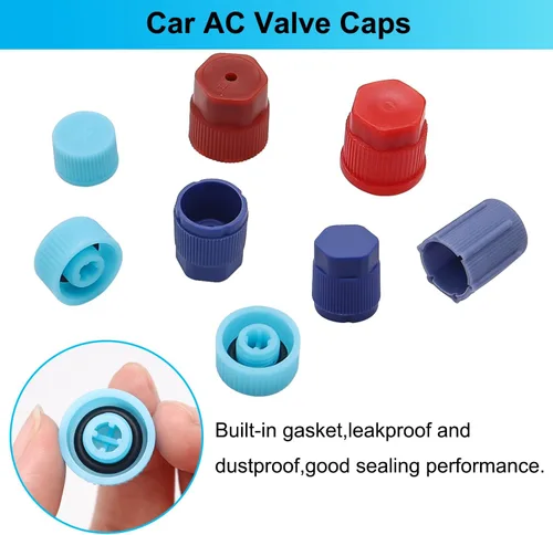 Vista 3 de TWTADE Kit de núcleo de válvula de aire acondicionado para automóvil, A/C R12 R134a, núcleos de vástago de válvula Schrader de refrigeración
