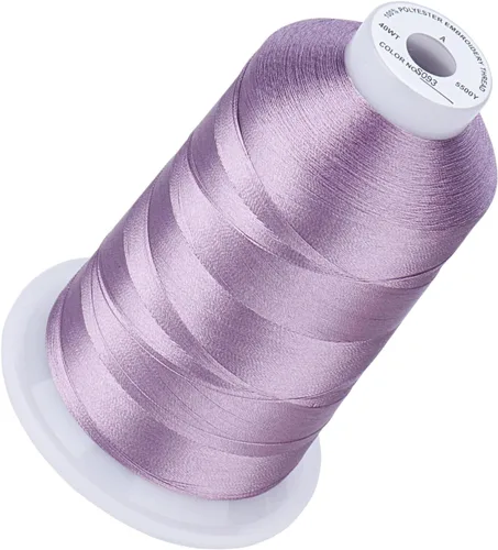 Vista 41 de Simthread 5500 yardas de hilo de bordar, 5000M de alto rendimiento 40WT 100% hilo de poliéster – 170+ colores vívidos, clasificado de alta velocidad