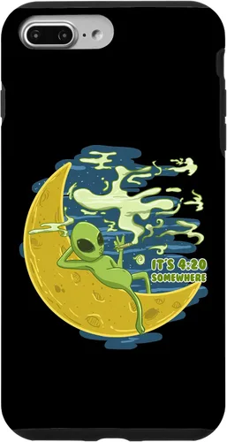 Vista 9 de Estuche de regalo para iPhone 14 Pro Alien 420 Somewhere Funny ET Cannabis Marihuana Stoner