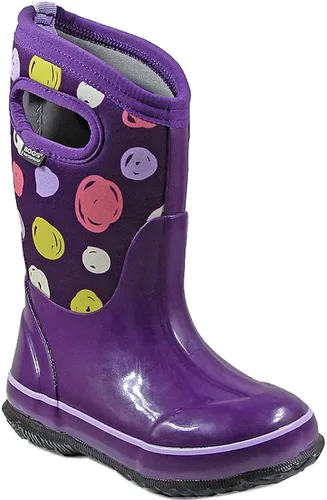 Vista 11 de BOGS Botas de nieve unisex de neopreno con aislamiento de goma de alta impermeabilidad para niños Negro
