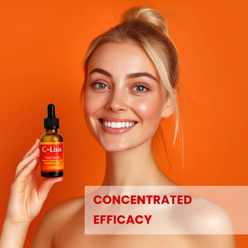 Vista 3 de Suero facial C-Lixir - con vitamina C, ácido hialurónico, niacinamida y AHA