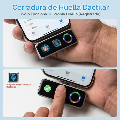 Vista 2 de TWOPAN 1TB Magsafe Pro SSD, huella digital, ventilador de enfriamiento, 40W