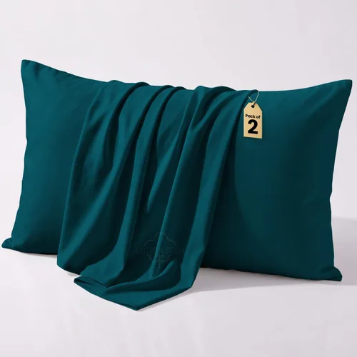 Vista 21 de COTTON STICH Juego de 2 fundas de almohada para niños pequeños, mini fundas de almohada de algodón de 600 hilos, fundas de almohada suaves y ligeras