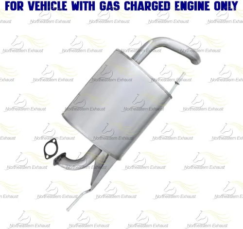 Vista 5 de Kit de sistema de escape de resonador, tubo intermedio y silenciador compatible con Subaru Crosstrek 2016-2017, XV Crosstrek 2013-2015 y Impreza
