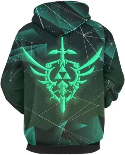 Vista 2 de CHLOBLOM Link - Sudadera con capucha para disfraz de Halloween