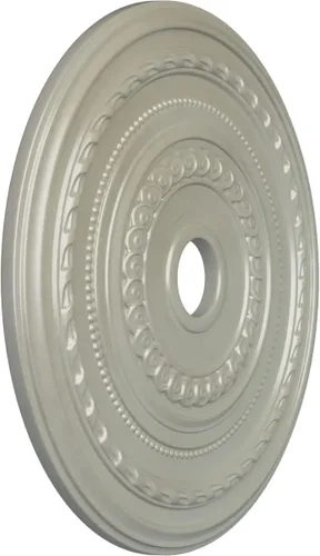 Vista 2 de Ekena Millwork CM25COFCS Cole Medallón de Techo, 25 3/8"OD x 3 3/8"ID x 1 3/8"P, pintado a mano Flash Cobre