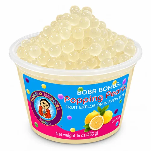 Vista 14 de Buddha Bubbles Boba - Perlas de Boba para reventar/estallar de primera calidad/Bombas de Boba / cobertura de postre (perlas de arándano)