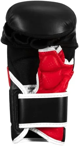Vista 5 de TITLE MMA Guantes de combate de contacto completo, negro/rojo, regular