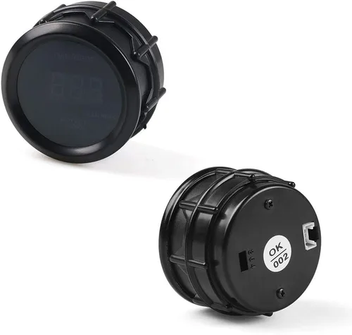 Vista 3 de Dynoracing - Medidor digital de temperatura de agua LED azul de 2 pulgadas, 2.047 in, 104.0-302.0 °F con adaptador de sensor de tubería