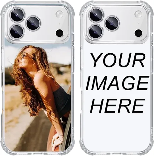 Vista 32 de Funda de teléfono con foto personalizada para iPhone 14 de 6.1 pulgadas, funda de TPU suave personalizada con absorción de golpes para iPhone 14