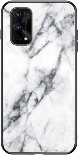 Vista 10 de IVY Funda de mármol de vidrio templado para Oppo Realme X7 Pro Case - C