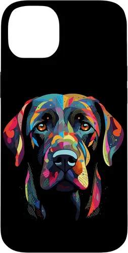 Vista 15 de Labrador Retriever - Carcasa para iPhone 17, diseño de cara de perro, color negro