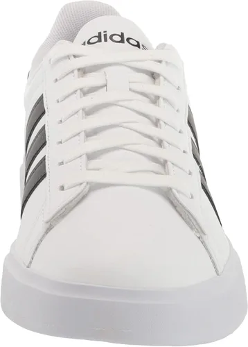 Vista 2 de adidas Grand Court 2.0 - Tenis para hombre, BlancoNegroBlanco