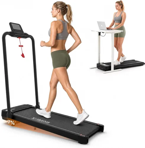 Vista 10 de TOUSAINS Walking Pad Treadmill for Home, Under Desk Treadmill, Portable Compact Walking Pad for Small Spaces, Quiet Electric Treadmill with Remote