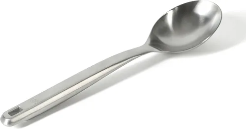 Vista 18 de Calphalon Cuchara de cocina Prime, cuchara de cocina con cabeza de silicona y mango de acero inoxidable, resistente al calor, cuchara antiadherente