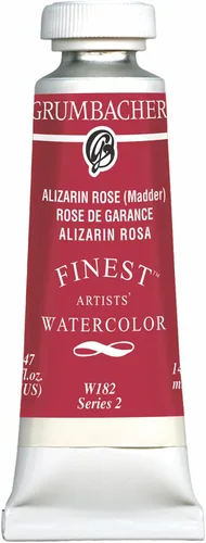 Vista 9 de Grumbacher Pintura de acuarela Finest, 0.5 fl oz/0.47 oz, carmesí lizarina