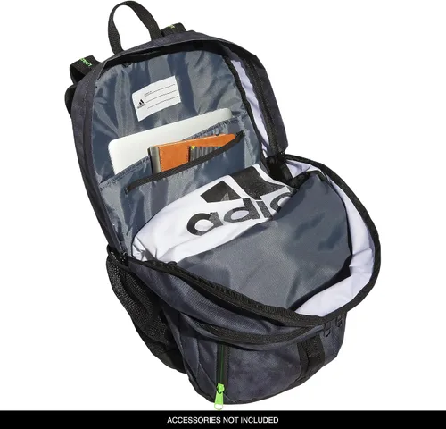 Vista 3 de adidas Mochila Prime 6, Stone Wash CarbonLucid Lime Green, Mochila Prime 6