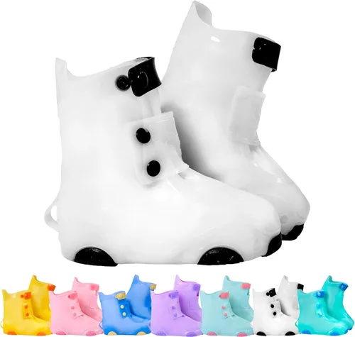 Vista 10 de Cubiertas para zapatos de lluvia para niños, impermeables, reutilizables, para zapatos Para niños y niñas