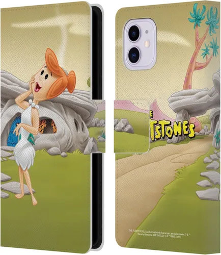 Vista 13 de Head Case Designs Funda de piel con licencia oficial de The Flintstones Bambam Rubble Characters compatible con Apple iPhone 11 Escombros Bambam