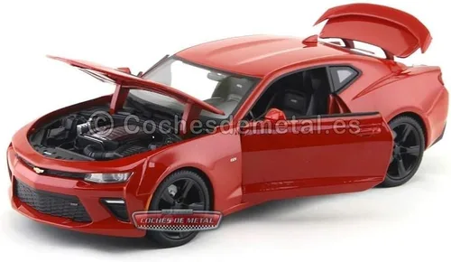 Vista 7 de Chevrolet 2016 Camaro SS Rojo 1/18 por Maisto 31689