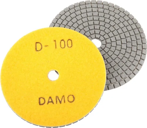 Vista 7 de Juego de 7 almohadillas de pulido de diamante seco de 4 pulgadas para encimera de hormigón de granito de mármol