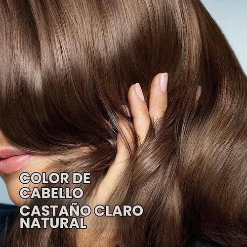 Vista 3 de Champú natural de tinte para el cabello castaño claro, champú de tinte para el cabello 3 en 1, tinte de cabello marrón para hombres y mujeres Marrón