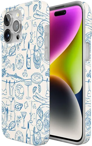 Vista 2 de Casely Funda para iPhone 15 Pro Amalfi Aperitivo Dolce Vita Compatible con MagSafe Diseño clásico ultrafino