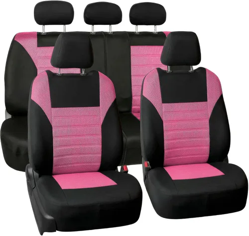 Vista 9 de FH Group Juego de fundas de asiento delantero de automóvil con malla de aire 3D premium, fundas de asiento delanteras, accesorios interiores