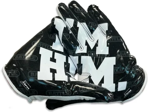Vista 59 de Battle Guantes deportivos con receptor de velocidad Doom Blanco