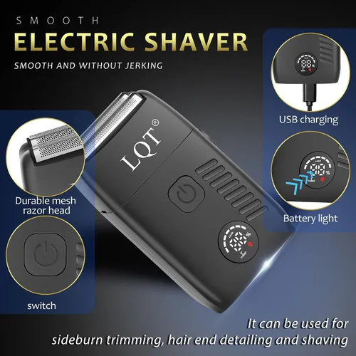Vista 4 de Cortapelos para hombres profesionales, kits y juegos de recortadora de barba, recortadora de pelo inalámbrica para hombre, afeitadoras eléctricas