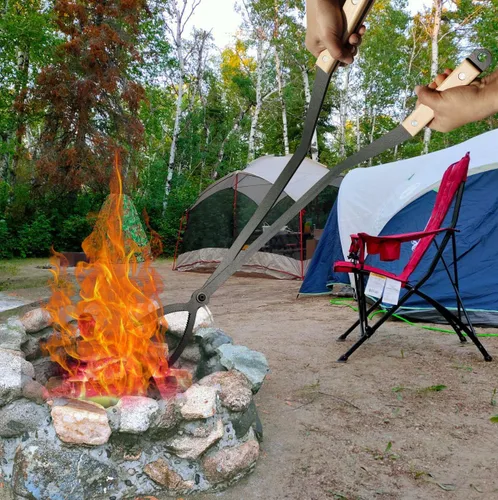 Vista 6 de Juego de pinzas para chimenea y póker (pinzas para chimenea y póquer)