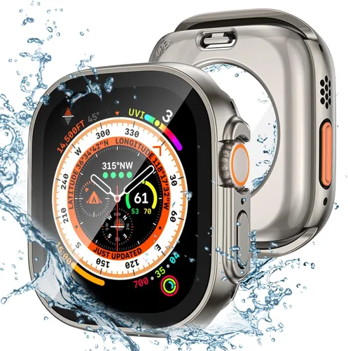 Vista 20 de Tensea - Funda protectora de pantalla impermeable para Apple Watch (2 en 1) para Apple Watch Serie SE 6, 5, 4, accesorios de 40 mm, iWatch protector