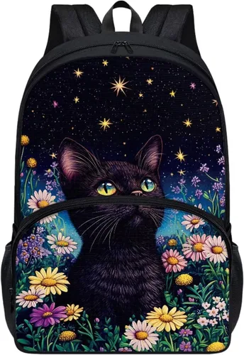 Vista 33 de American Flag Fire Galaxy Pattern Kids Backpack for Boys Girls Elementary Students Bookbag Middle School Bag Lightweight Children Travel Bag