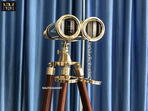 Vista 2 de Nauticalmart - Binoculares de latón macizo de 62 pulgadas de Nauticalmart Telescopio totalmente funcional, binocular náutico vintage